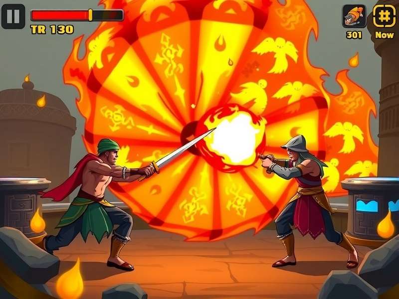 Indian Fire Conquerors gameplay screenshot showing fire combat